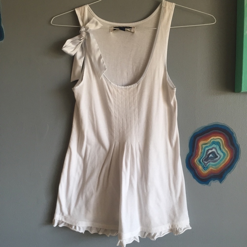 American Eagle satin ribbon tank top.